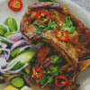 Indian Spiced Lamb Chops diamond painting