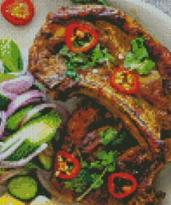 Indian Spiced Lamb Chops diamond painting