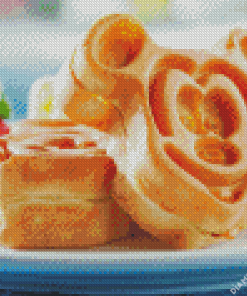 Mickey Mouse Waffles Disney Food diamond painting
