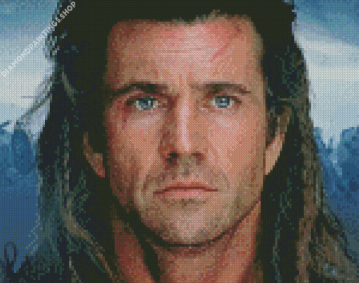 Movie character William Wallace diamond painting