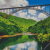 New River Gorge Bridge West Virginia diamond painting