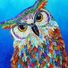 Owl Bird Collage Art diamond painting