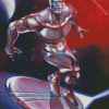 Powerful Silver Surfer diamond painting