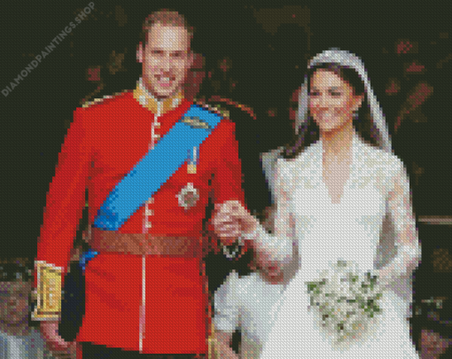 Prince William And Kate Wedding diamond painting