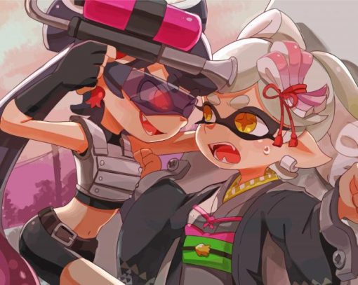 Squid Sisters diamond painting