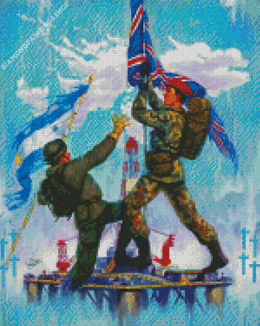 The Falklands War diamond painting
