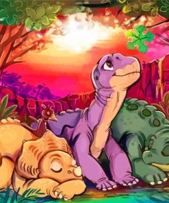 The Land Before Time Characters Art diamond painting
