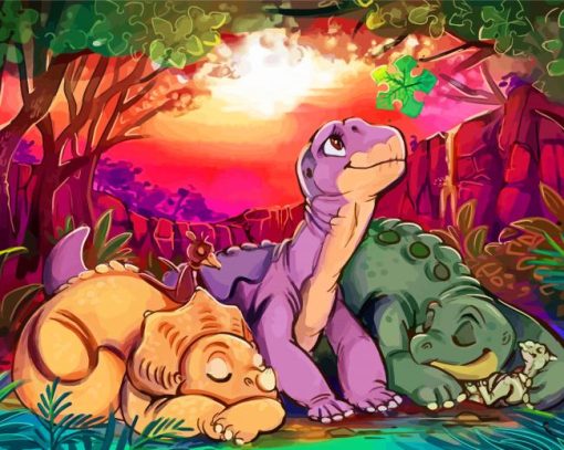 The Land Before Time Characters Art diamond painting