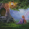 Tree Fairy Houses diamond painting