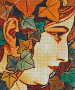 Vintage Art Nouveau Ivy diamond painting
