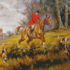 Vintage Hunting Scene diamond painting