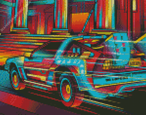 Back To The Future Car diamond painting