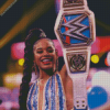 Bianca Belair Professional Wrestler diamond painting