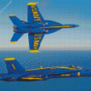 Blue Angels Airplanes Flying diamond painting