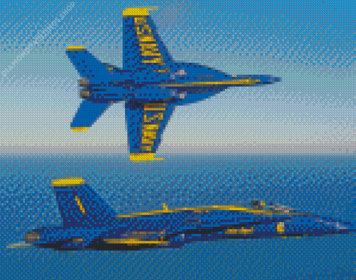 Blue Angels Airplanes Flying diamond painting