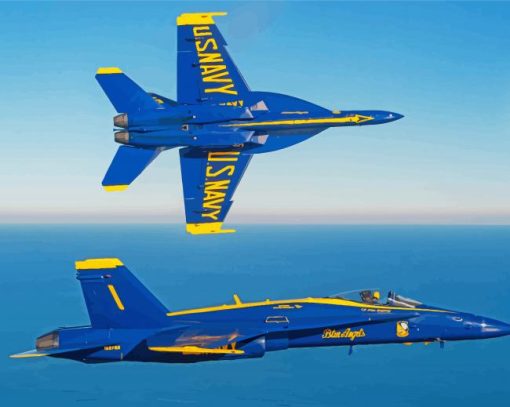 Blue Angels Airplanes Flying diamond painting