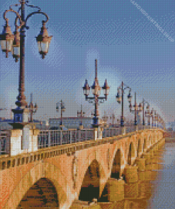 Bordeaux Pont De Pierre diamond painting