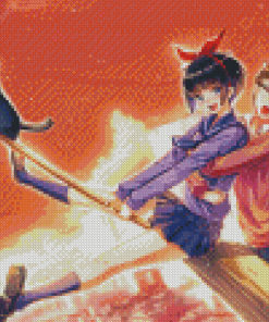 Broom Flying Anime diamond painting