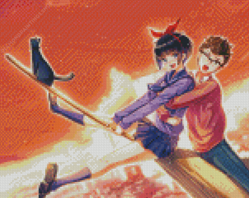 Broom Flying Anime diamond painting