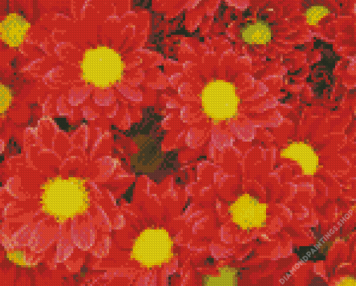 Chrysanthemums Chinese Flowers diamond painting