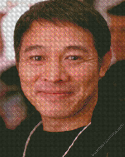 Close Up Jet Li diamond painting