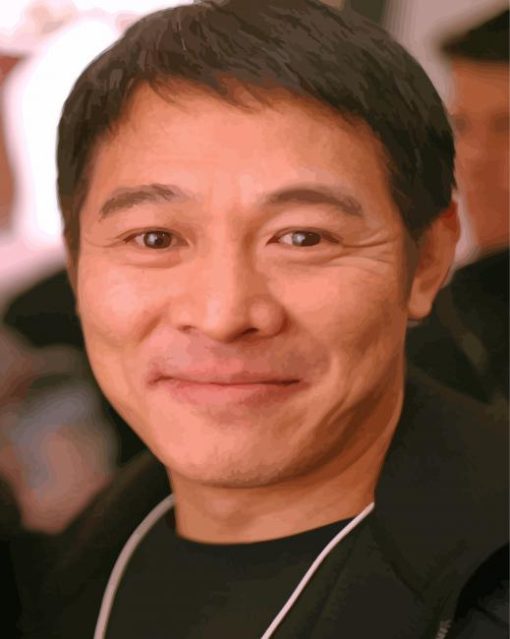 Close Up Jet Li diamond painting