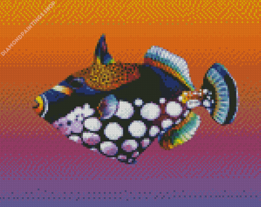 Clown Triggerfish diamond painting