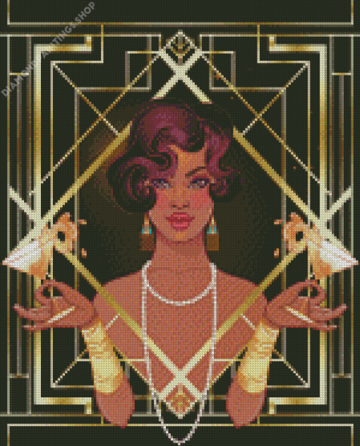Deco Woman diamond painting