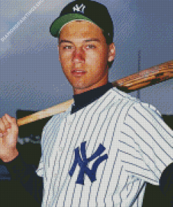 Derek Jeter Baseball Player diamond painting