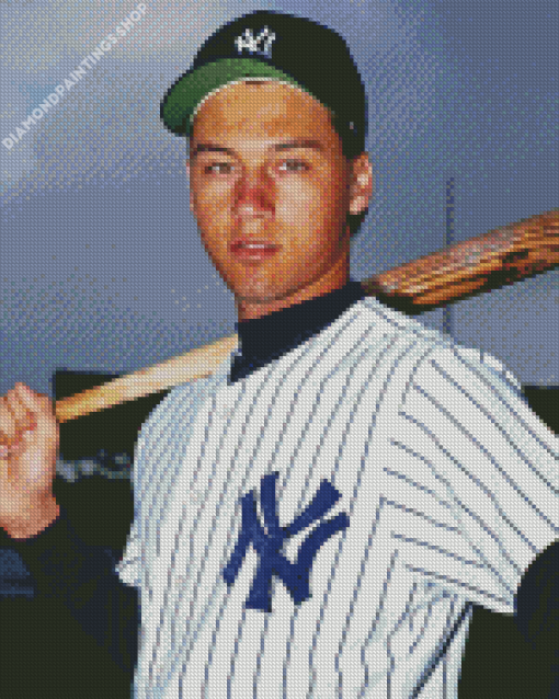 Derek Jeter Baseball Player diamond painting