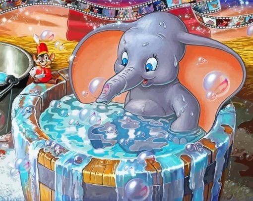 Disney Elephant Bathing diamond painting