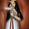 Egyptian Queen And Cat diamond painting