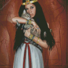 Egyptian Queen And Cat diamond painting