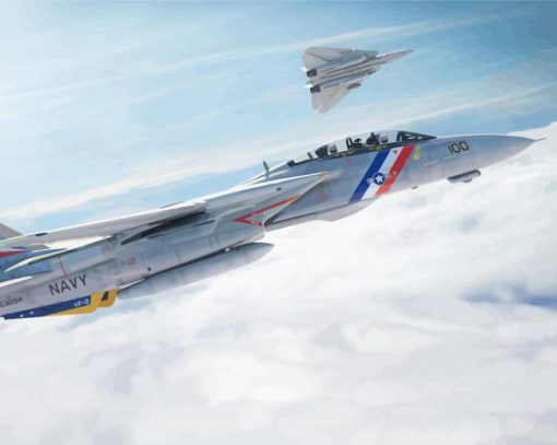 F14 Airplane diamond painting