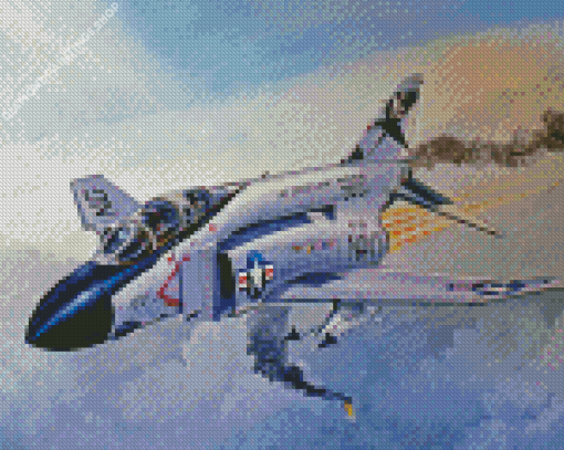 F4 Phantom Jet Plane Art diamond painting