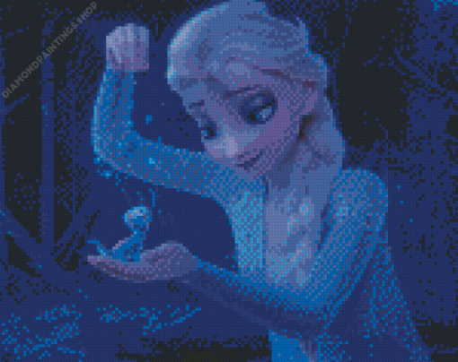 Frozen Elsa And Lizard diamond painting