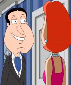 Glenn Quagmire And Lois diamond painting