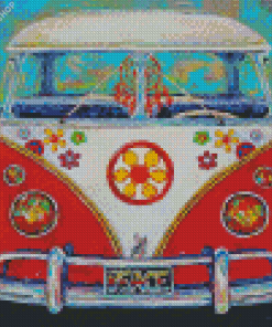Hippie Van Car diamond painting