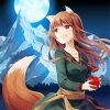 Holo Spice And Wolf diamond painting