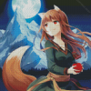 Holo Spice And Wolf diamond painting
