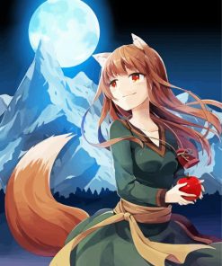 Holo Spice And Wolf diamond painting