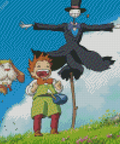 Howl's Moving Castle diamond painting