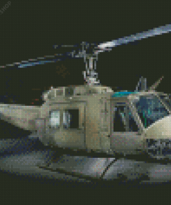 Huey Helicopter diamond painting