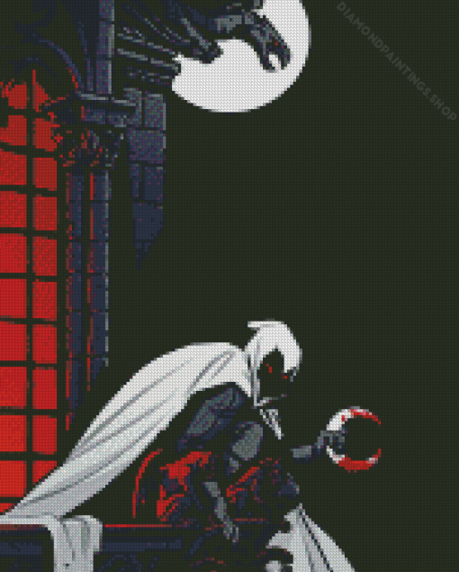 Illustration Moon Knight diamond painting