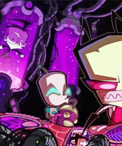 Invader Zim Cartoon diamond painting