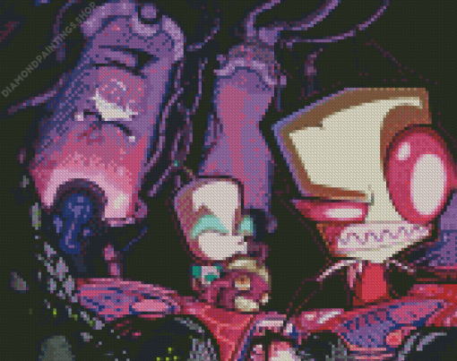 Invader Zim Cartoon diamond painting