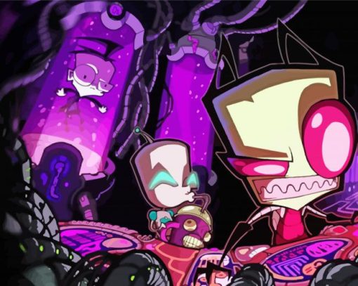 Invader Zim Cartoon diamond painting