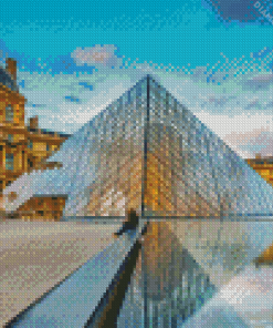 Louvre Museum Art diamond painting