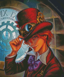 Mad Hatter Illustration diamond painting