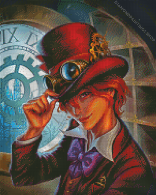 Mad Hatter Illustration diamond painting